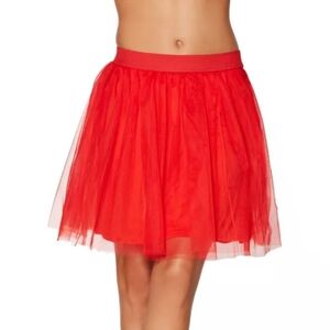 Red Tulle Tutu Skirt From Spirit Halloween Size XXL NWT